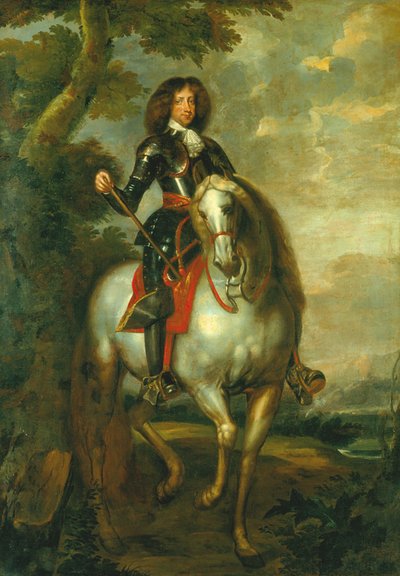 Portrait of King Christian V on Horseback as a Crown Prince by Abraham Wuchters